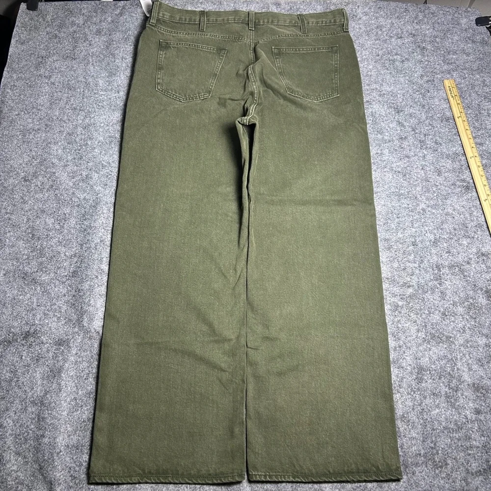 Old Navy 90s Baggy Olive Green Skater Jeans Retro Y2K Size 40x32